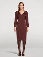 Crêpe Midi Dress