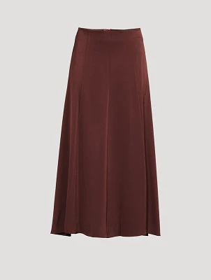 Crêpe Midi Skirt
