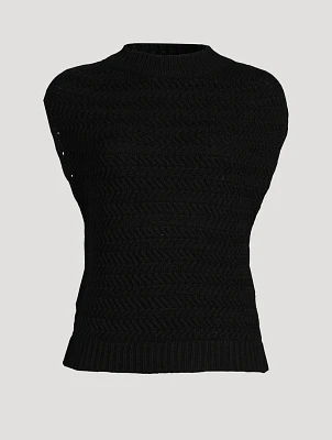 Wool Cashmere Sweater Vest