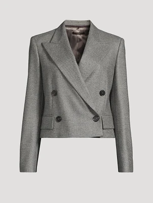 Spencer Double-Breasted Wool Blazer