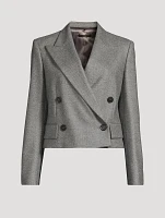 Spencer Double-Breasted Wool Blazer