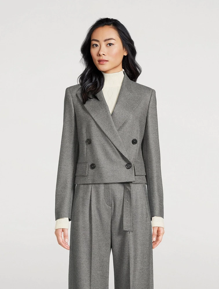 Spencer Double-Breasted Wool Blazer