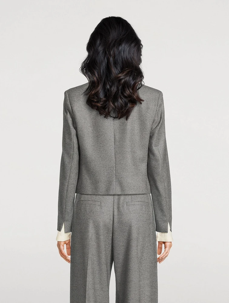 Spencer Double-Breasted Wool Blazer