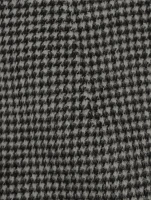 Houndstooth Wool Mini Skirt
