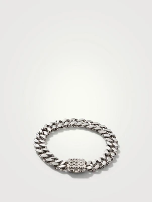 11mm Sterling Silver Curb Chain Bracelet