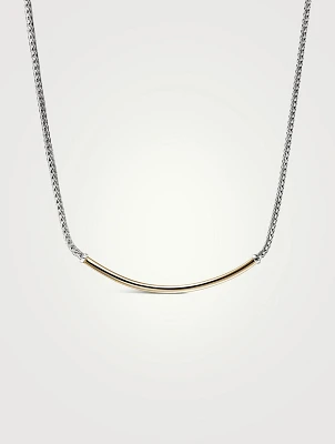 JH Essentials 14K Gold And Silver 2.5mm Mini Chain Necklace