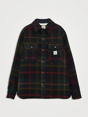 Roy Roger's x Dave's NY Oversized Shirt Check Print