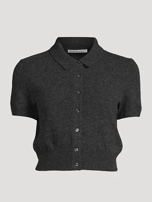 Cropped Wool Cardigan