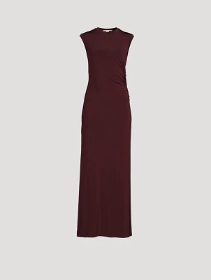 Ruched Jersey Maxi Dress