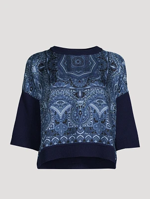 Mixed-Media Sweater