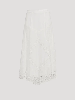 Ilou Lace Midi Skirt