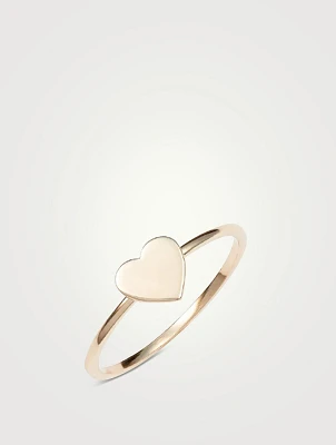Love Letter 14K Gold Heart Ring