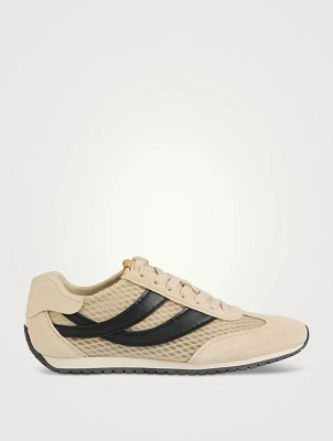 Oasis Mesh And Suede Sneakers