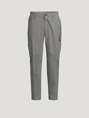 Stretch Wool Cargo Trousers