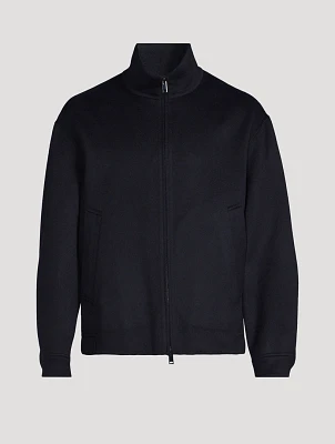 Double-Face Wool And Cashmere Zip Jacket