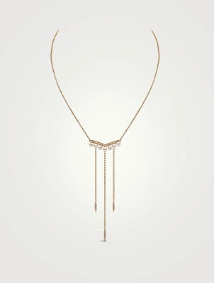 Trend 18K Gold Pearl And Diamond Heart Necklace