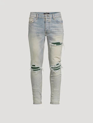 MX1 Suede Repaired Skinny Jeans