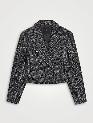 Vienna Cropped Tweed Blazer
