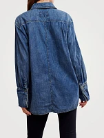 After Hours Denim Tuxedo Shirt