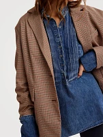 After Hours Denim Tuxedo Shirt