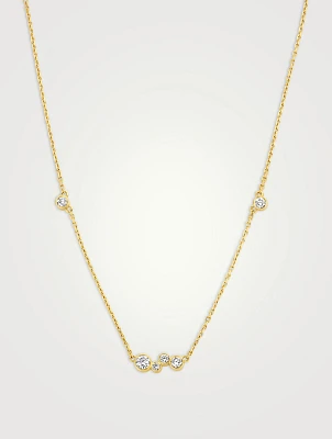 Luna 18K Gold Pendant Necklace