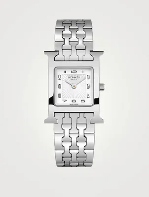 Heure H PM Stainless Steel Bracelet Watch, 21 x 21mm