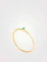 Gold Turquoise Thin Ring