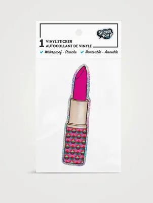 Glitter Lipstick Sticker