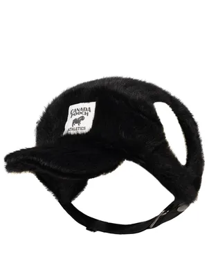 Small Pawparazzi Faux-Fur Dog Cap