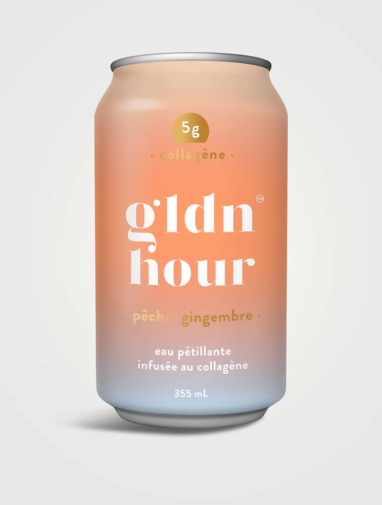 Peach Ginger Collagen-Infused Sparkling Water