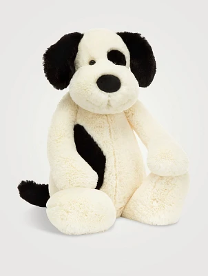 Really Big Black And Cream Puppy Plush Toy
