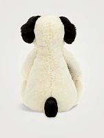 Really Big Black And Cream Puppy Plush Toy