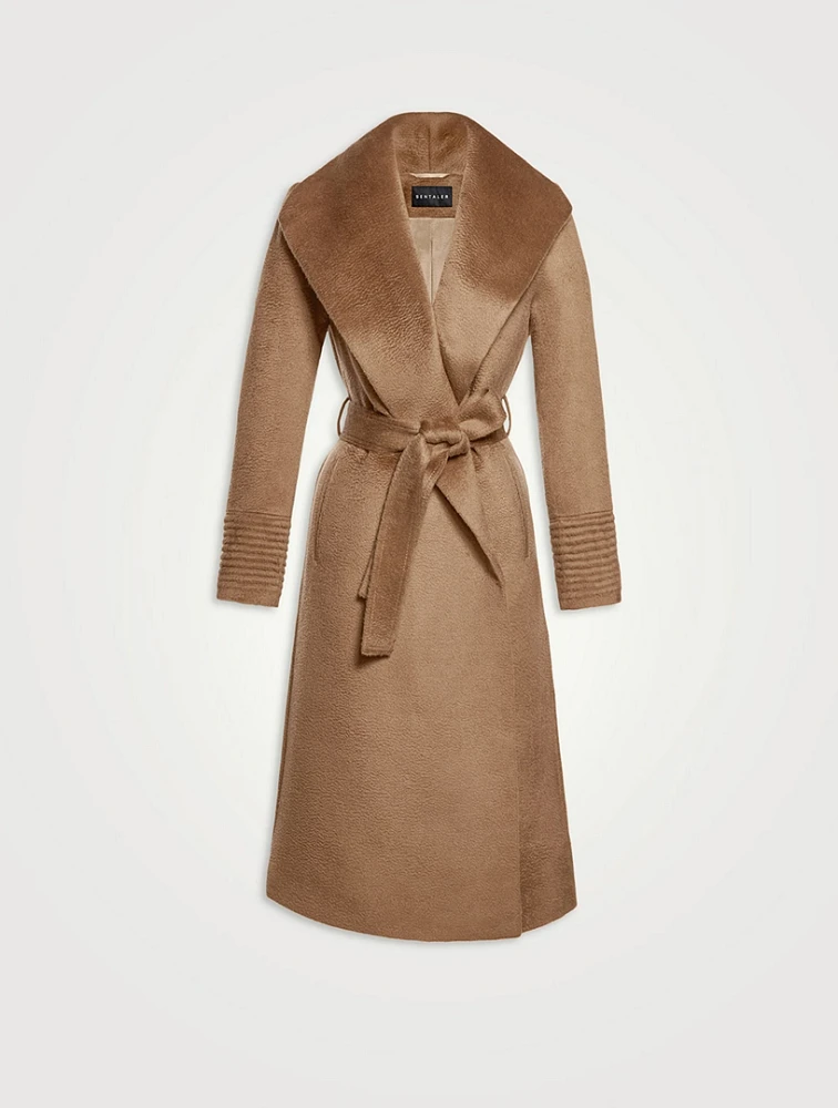 Belted Suri Alpaca Wool Wrap Coat