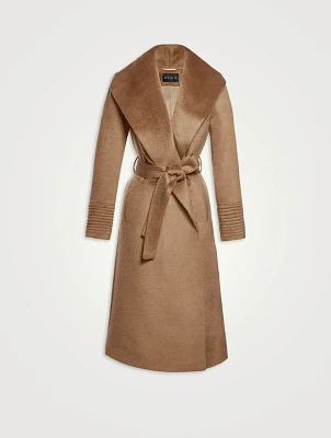 Belted Suri Alpaca Wool Wrap Coat