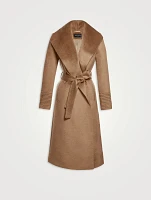 Belted Suri Alpaca Wool Wrap Coat