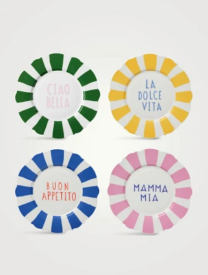 Set Of Four Italian Side Plates