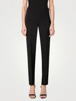 Melissa Silk Crêpe Slim Trousers