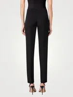 Melissa Silk Crêpe Slim Trousers