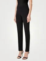 Melissa Silk Crêpe Slim Trousers