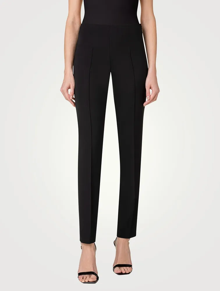 Melissa Silk Crêpe Slim Trousers