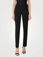 Melissa Silk Crêpe Slim Trousers