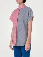 Poplin Shirt Stripe Print
