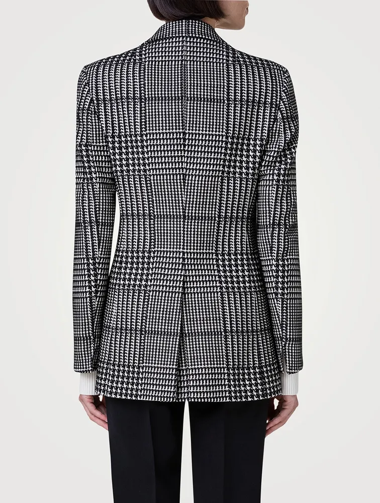 Glen Check Plaid Blazer