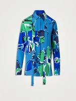 Silk Crêpe Shirt Abraham Floral Print