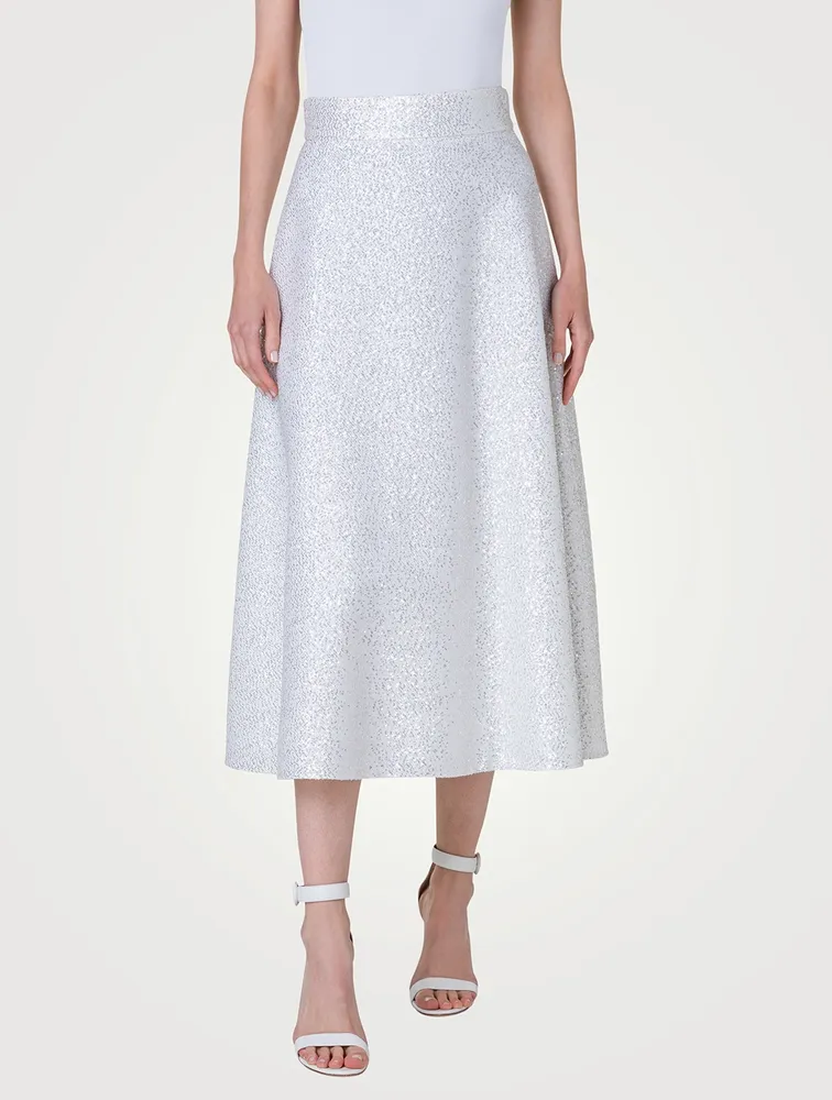 Sequin Midi Skirt