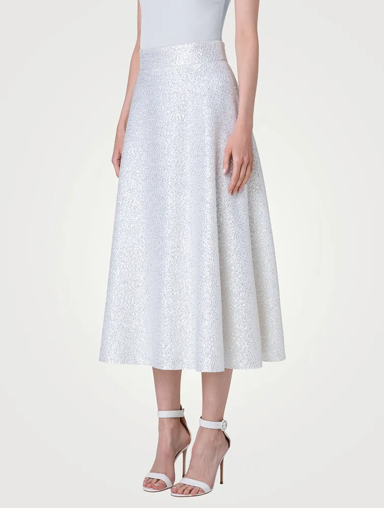Sequin Midi Skirt