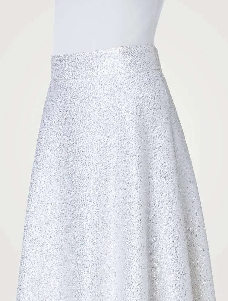 Sequin Midi Skirt