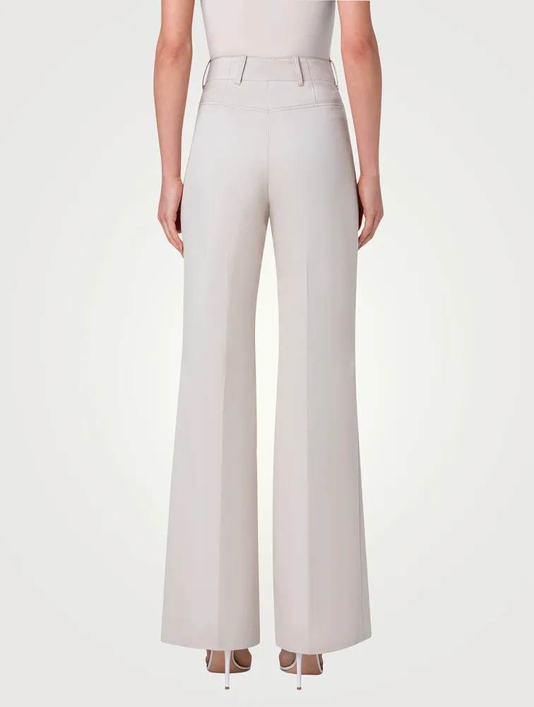 Florine Cotton Gabardine Straight-Leg Trousers