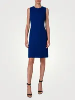 Wool Crêpe Double-Face Sheath Dress