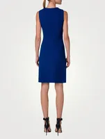 Wool Crêpe Double-Face Sheath Dress